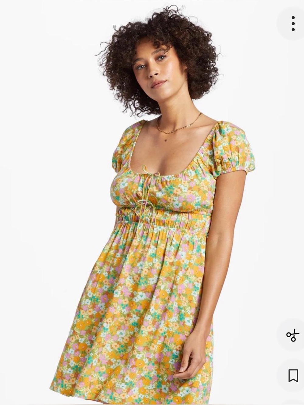 Billabong multicoloured floral mini dress